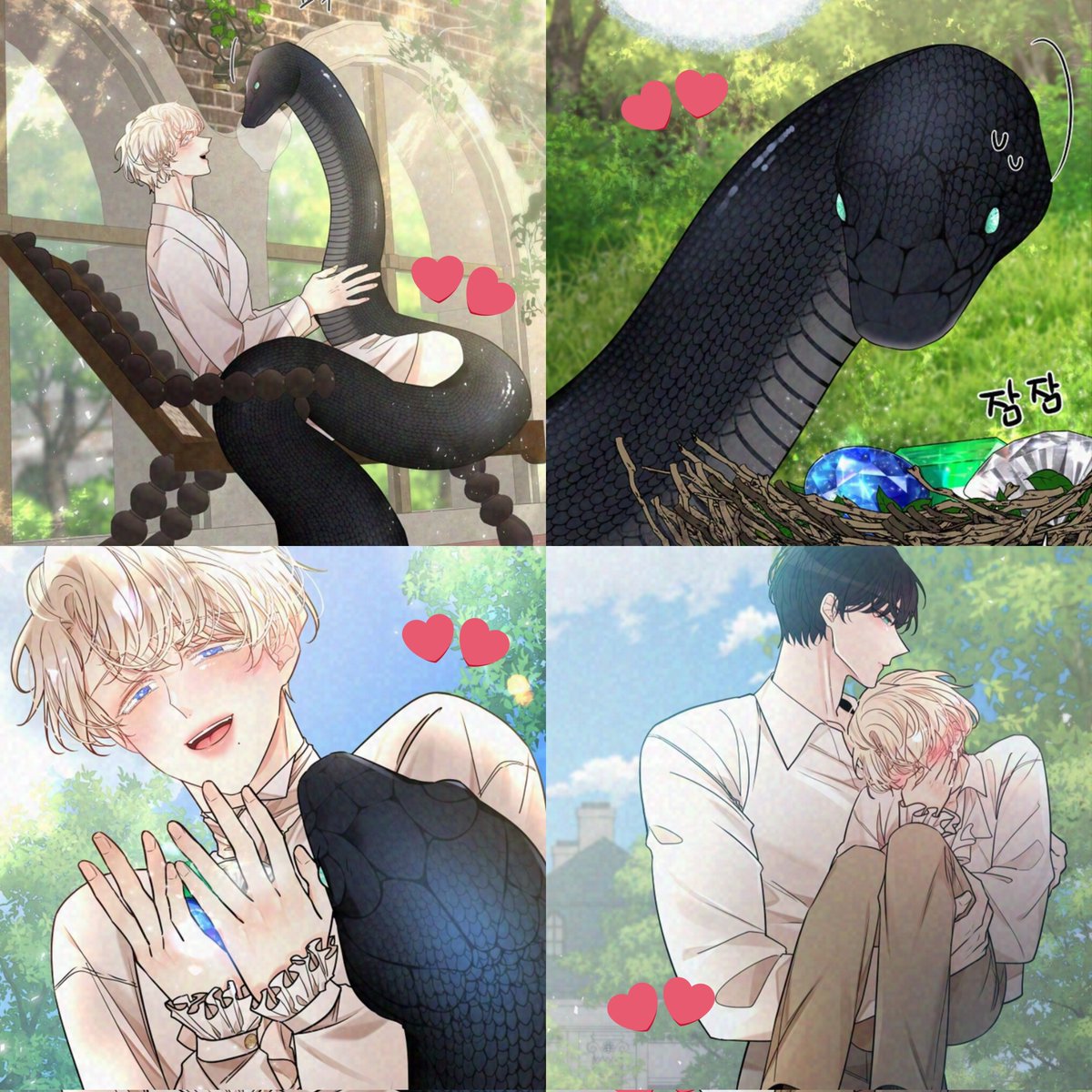 \\ spoiler 🐍
they are as in love as ever 🥹💞
edwin had a dream where he saw three shiny 💎 in a nest 🪹 and he brought them back to leila 🫣🤍✨️ 
a..PREGNANCY DREAM..?!?!🐍🐍🥹😭 leila is definitely showing some symptoms 🫣😳 i am so excited omg 🗣😭😭
