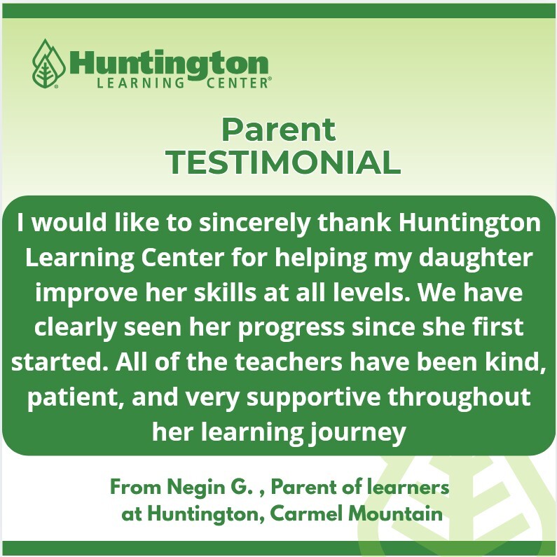 Thank you for trusting us to be part of her learning journey! 📚✨
We’re so happy to hear about your daughter’s progress! At Huntington Learning Center, our goal is to support every student with patience, encouragement, and personalized instruction. Seeing students grow in...