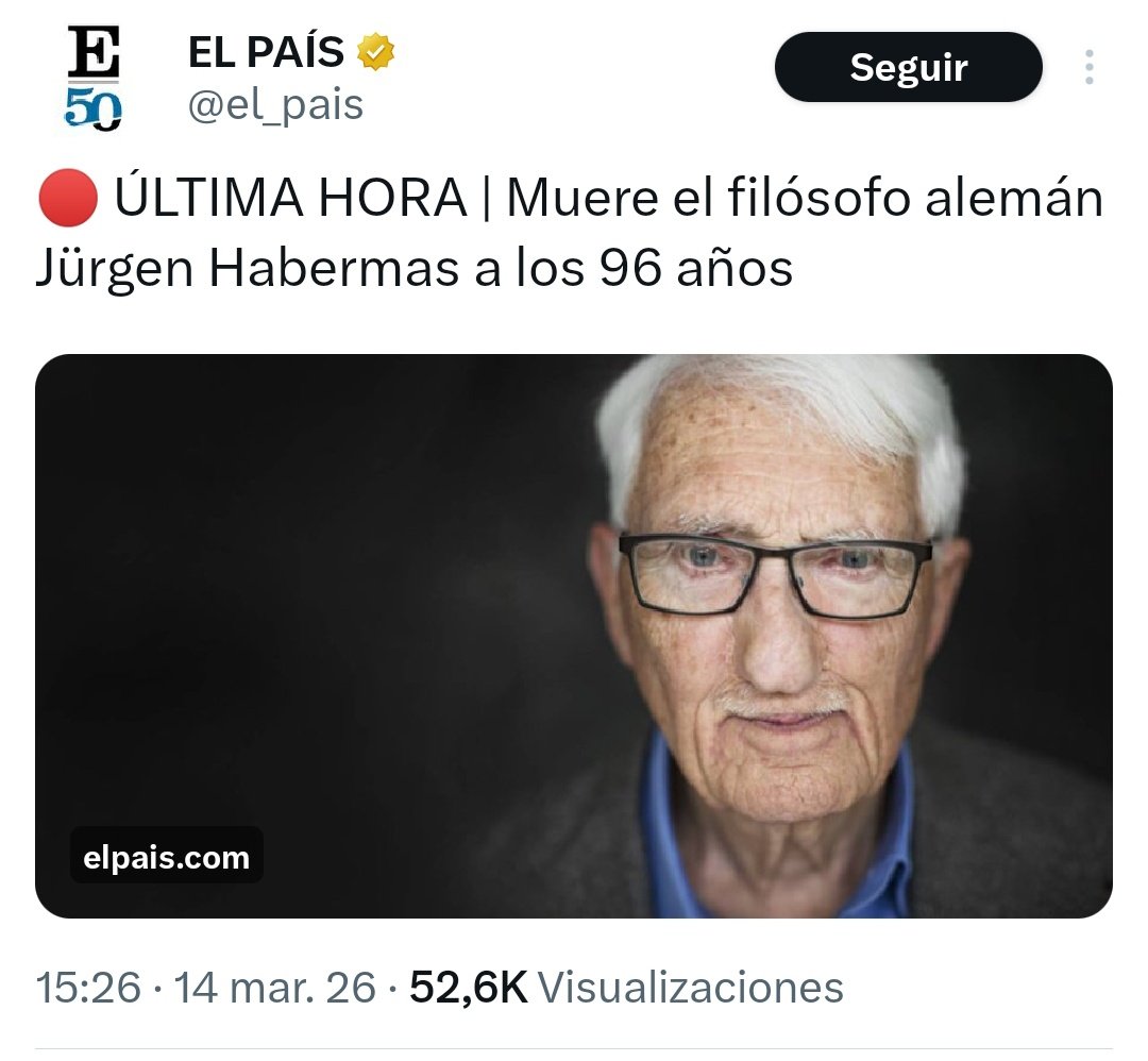 Ya no va a Habermás libros suyos 😭