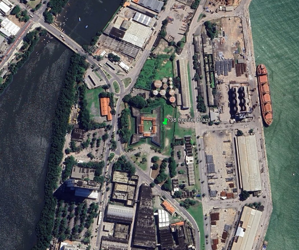 Star city of Recife, Brasil. 

These star-shaped structures were essentially large batteries, capable of storing high voltage and electromagnetic current within themselves; the bricks used in their construction were their defining feature. 

The colonists went there to sabotage