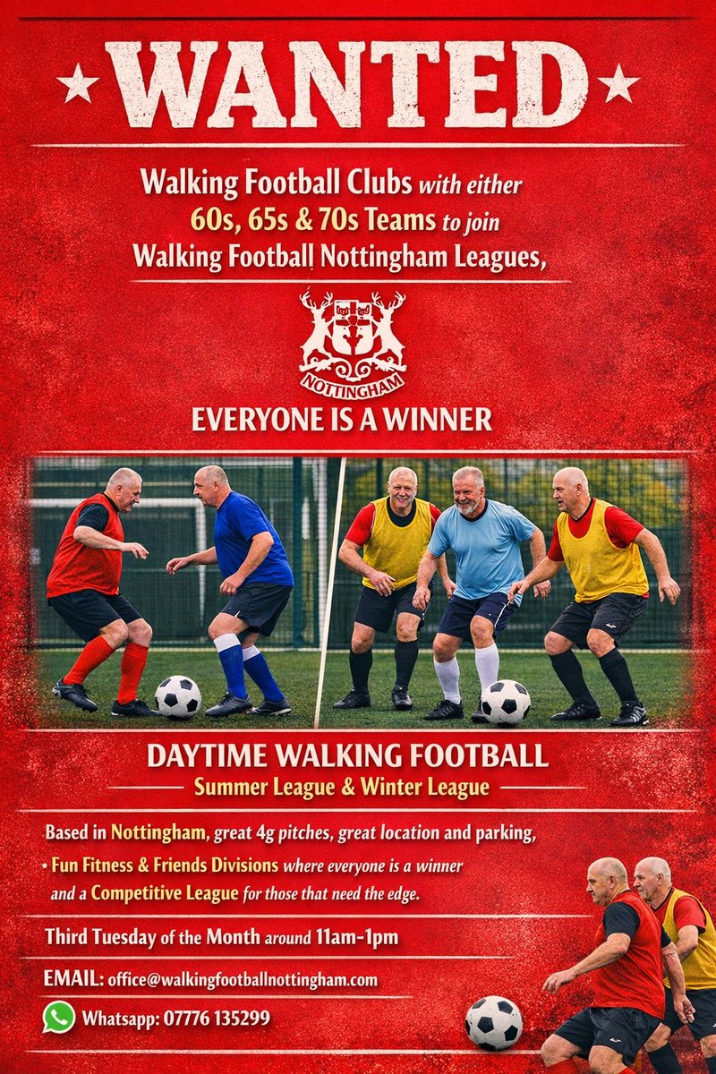 Walking Football Nottingham tweet media