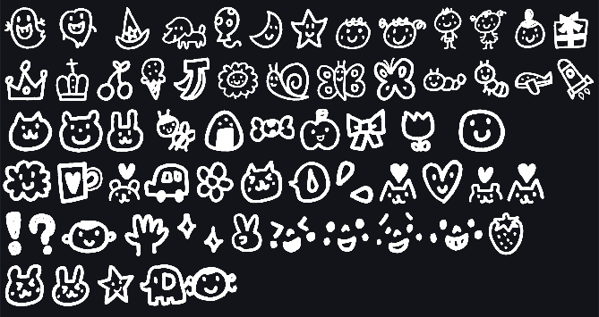 moyashiitamekai's tweet image. サムネに使うかわいい絵文字に目覚めてしまったかもしれない
#font
#フォント
#サムネ
