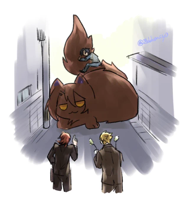 グラブル 四騎士周辺猫化 「すみません遅刻しそうです。状況なんですけど、通勤道路を巨大な猫ジークフリートがふさいでいて…喉もゴロゴロしてて」