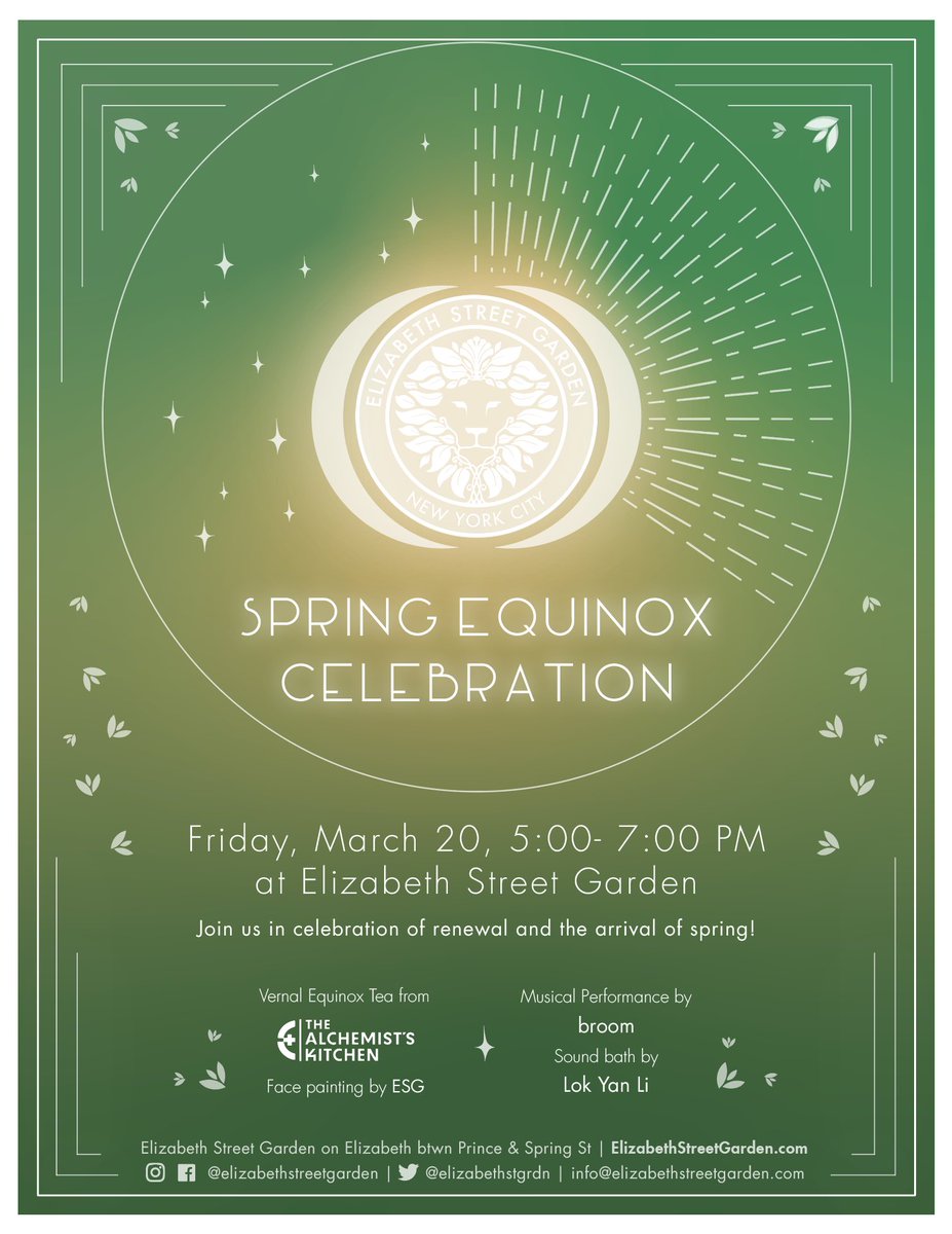 Elizabeth Street Garden tweet media