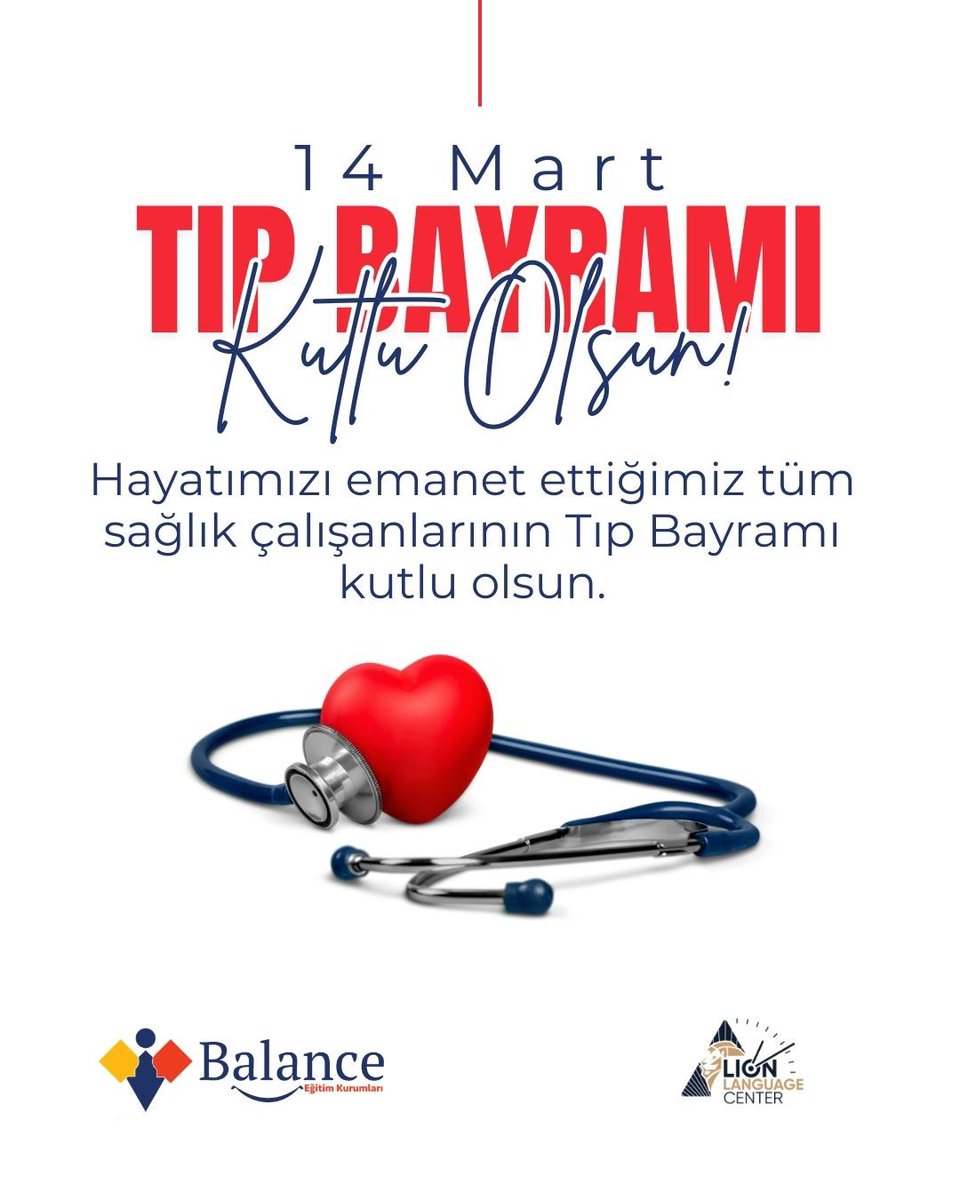 balancegitim's tweet photo. 14 Mart Tıp Bayramımız Kutlu Olsun! 🩺
Hayatımızı emanet ettiğimiz, gece gündüz fedakârlıkla çalışan tüm sağlık çalışanlarımızın Tıp Bayramı kutlu olsun.  
İyi ki varsınız, iyi ki emek veriyorsunuz.  

📍#balancegitim #14MartTıpBayramı #TıpBayramı  #SağlıkÇalışanları https://t.co/sJL6CcELDm