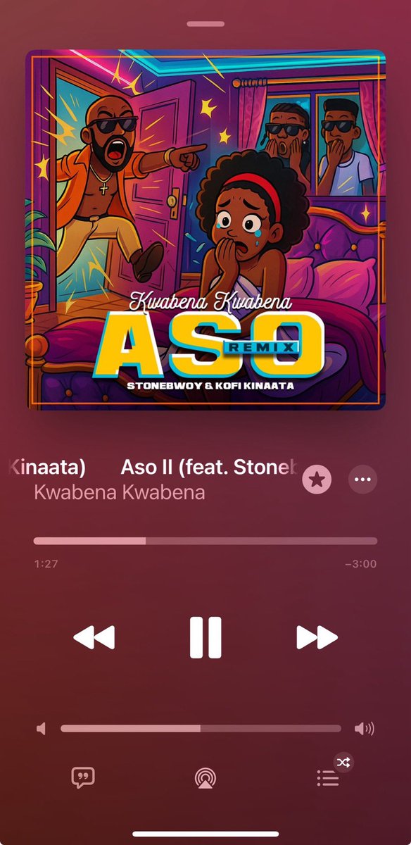 BlackJesus1z's tweet photo. Kwabena Kwabena x Stonebwoy x Kofi Kinaata – ASO II just crossed 1 MILLION streams on Spotify! 🚀
Keep Streaming : https://t.co/bNe3OHsUz5…
#BhimVibez #AsoII https://t.co/0Q9IH25qn9