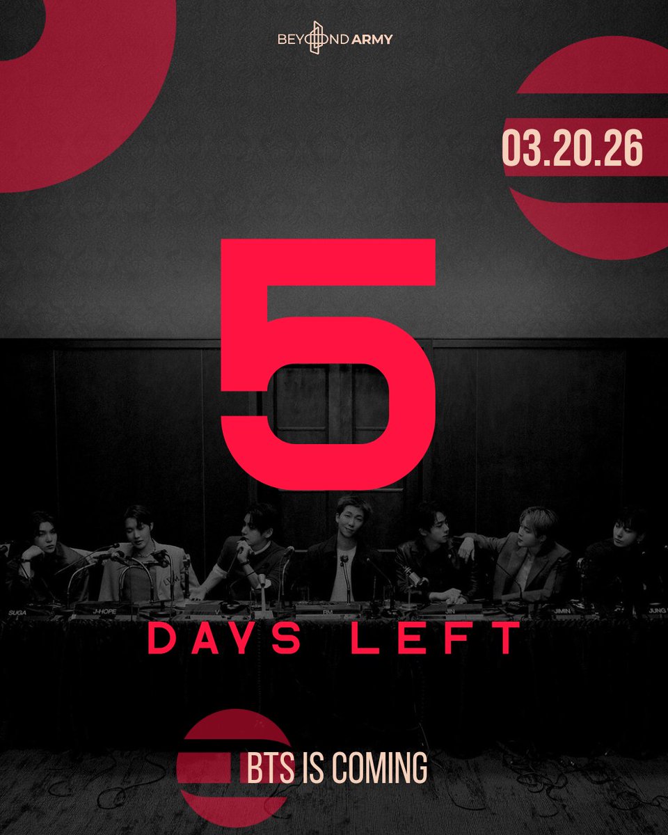 btsfanboyhere's tweet photo. Rt &amp; reply!

BTS IS COMING
5 DAYS UNTIL ARIRANG 
#5DaysTillArirang 
#BTS #BTS_ARIRANG https://t.co/mTJkEgd6mY