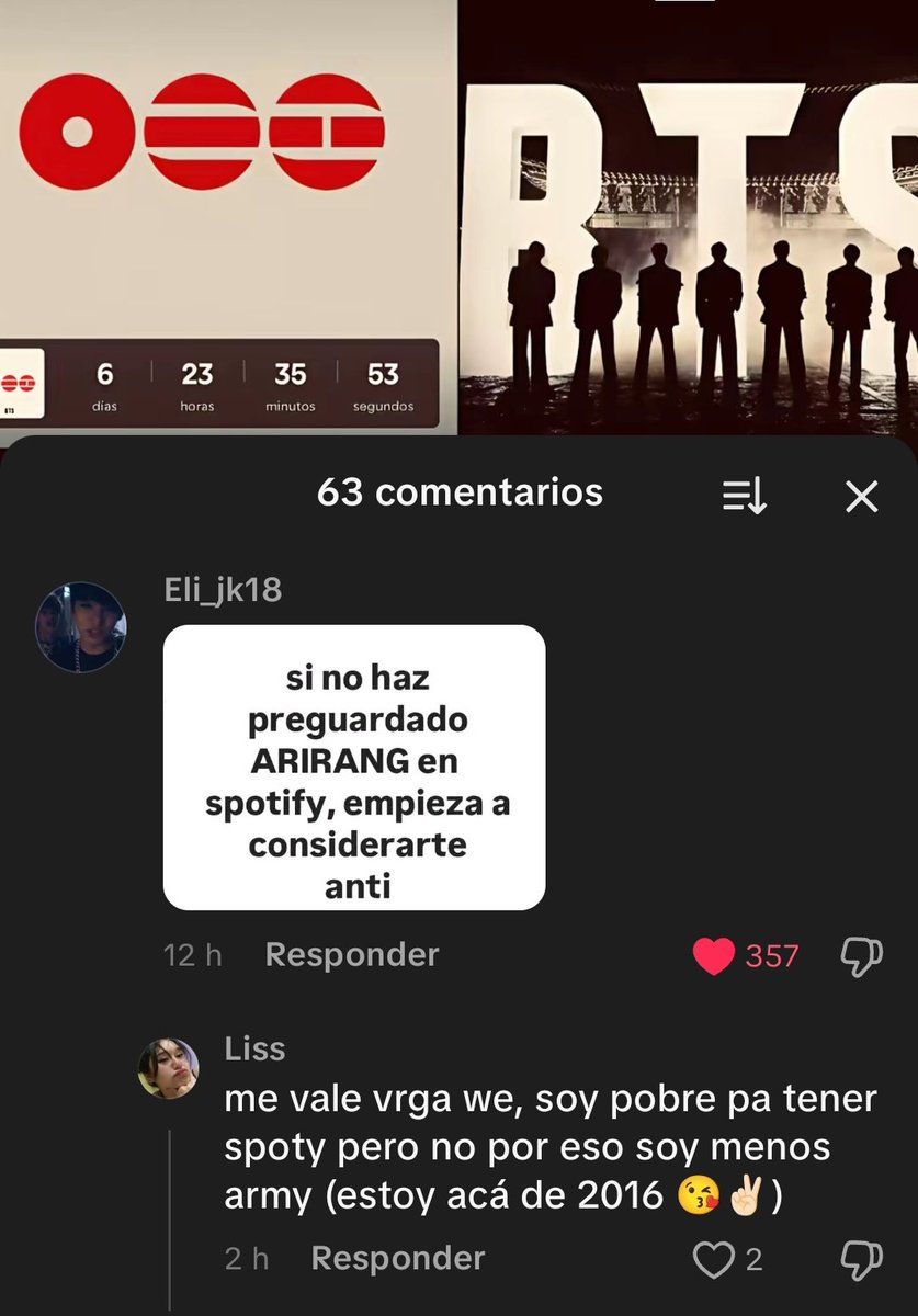 keilvjm's tweet photo. de verdad que no puedo con la ignorancia de las armys de tiktok https://t.co/RlcYjm1ByG