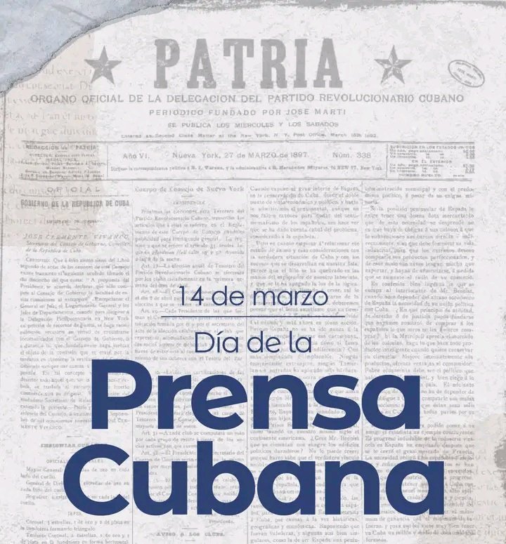 📰🗞️Hace 134 años Martí fundó el periódico Patria. En recordación cada 14 de marzo se celebra el Día de la Prensa Cubana 🇨🇺 desde el #HospitalGuevara la felicitación para los periodistas cubanos #CubaEstáFirme #LasTunas <a href="/MINSAPCuba/">Ministerio de Salud Pública de Cuba</a> <a href="/DtorDgsTunas/">Director General de Salud Las Tunas</a> <a href="/heg_vdclinico/">HEG_VdClinico</a> <a href="/Alexand80512921/">Alexander Brito Rodriguez</a>