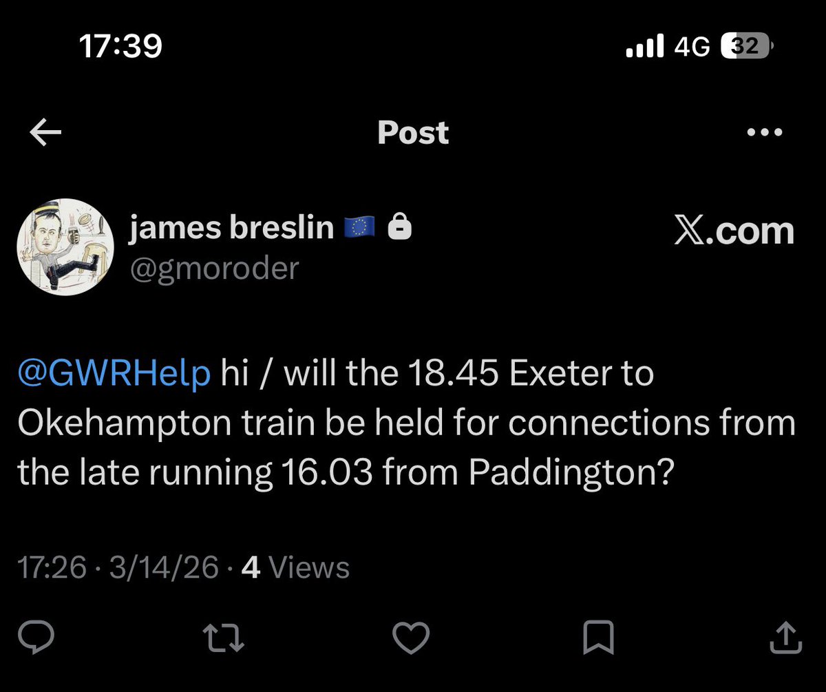 gmoroder's tweet photo. @GWRHelp any reason why no acknowledgement of enquiry made 45 minutes ago https://t.co/nse8XOnjOA