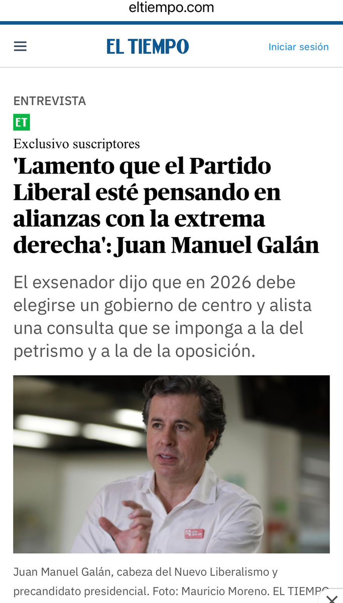 CelioNievesH's tweet photo. El @NvLiberalismo es de derecha, en eso lo convirtieron los dueños del Partido, @CarlosFGalan @juanmanuelgalan. Los hermanos son una vergüenza,  @german_ricaurte @juanbaenam @GloriaDiazM... https://t.co/yUUQGKYKv7