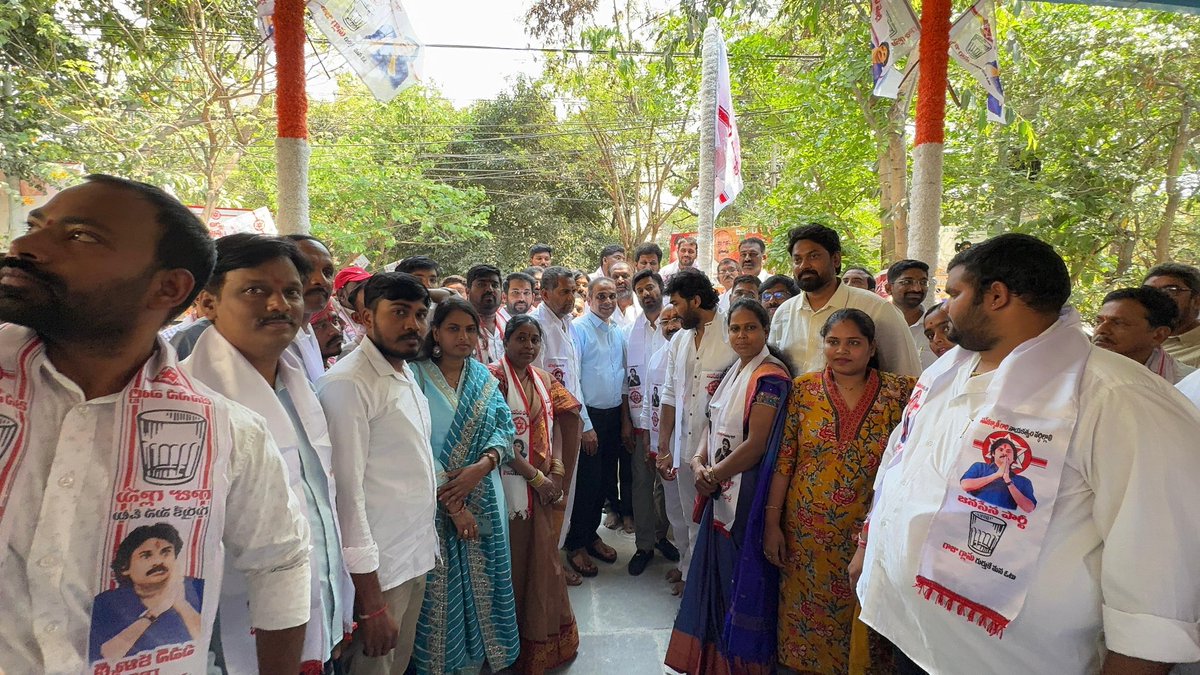 Janasena Formation Day Celebrations at KPHB Party Office ✊✊ 
#JSPformationDay