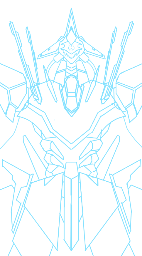 発光部分以外は黒ベタで塗りつぶす予定なので供養