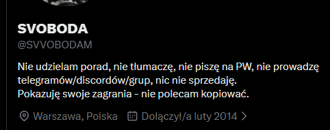 SVOBODA tweet media
