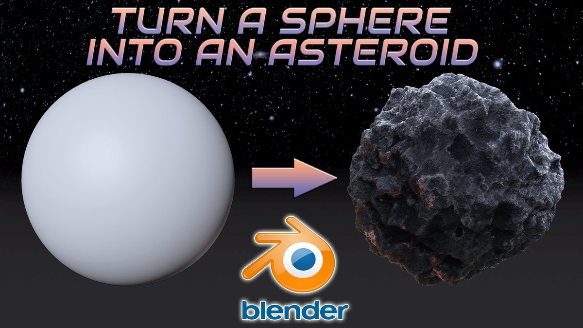RDeWeese67's tweet photo. In this video I show how to turn a simple sphere into an asteroid using a couple modifiers and a basic material setup.

Watch it on Youtube: https://t.co/MgPK0G6UQo

#b3d #blender3d #digitalart #3dart #3dcg https://t.co/yTbkgkqNm3