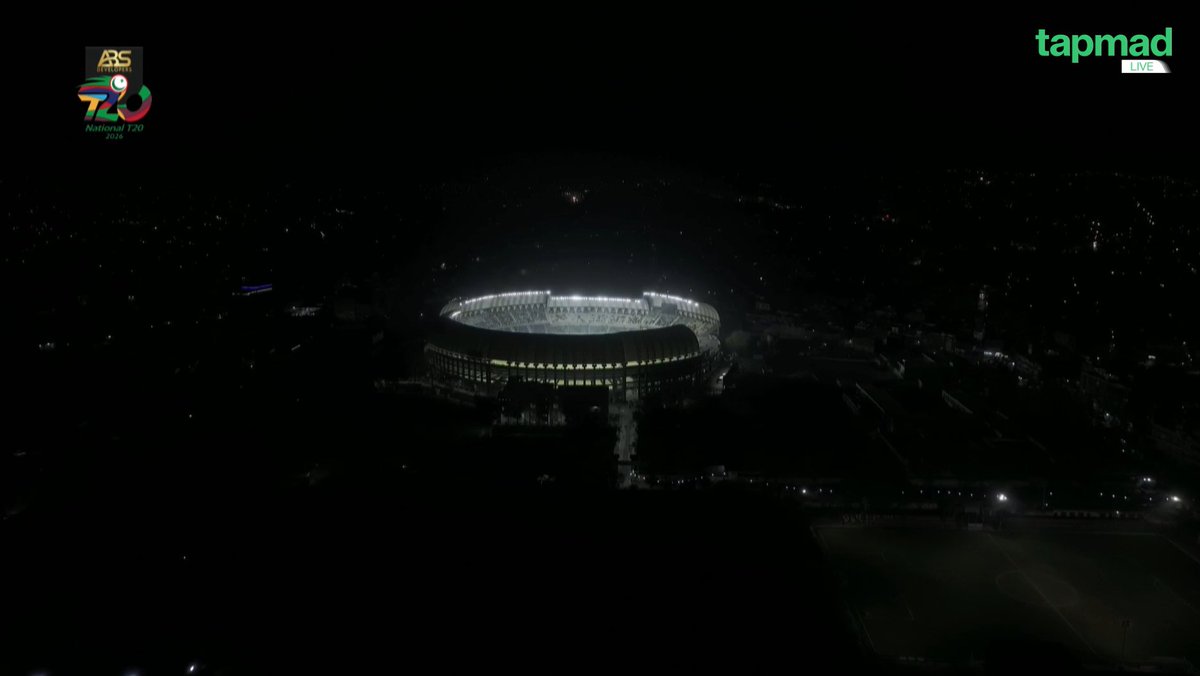 The majestic Imran Khan Stadium Peshawar. What a view ❤️ #NationalT20Cup #tapmad