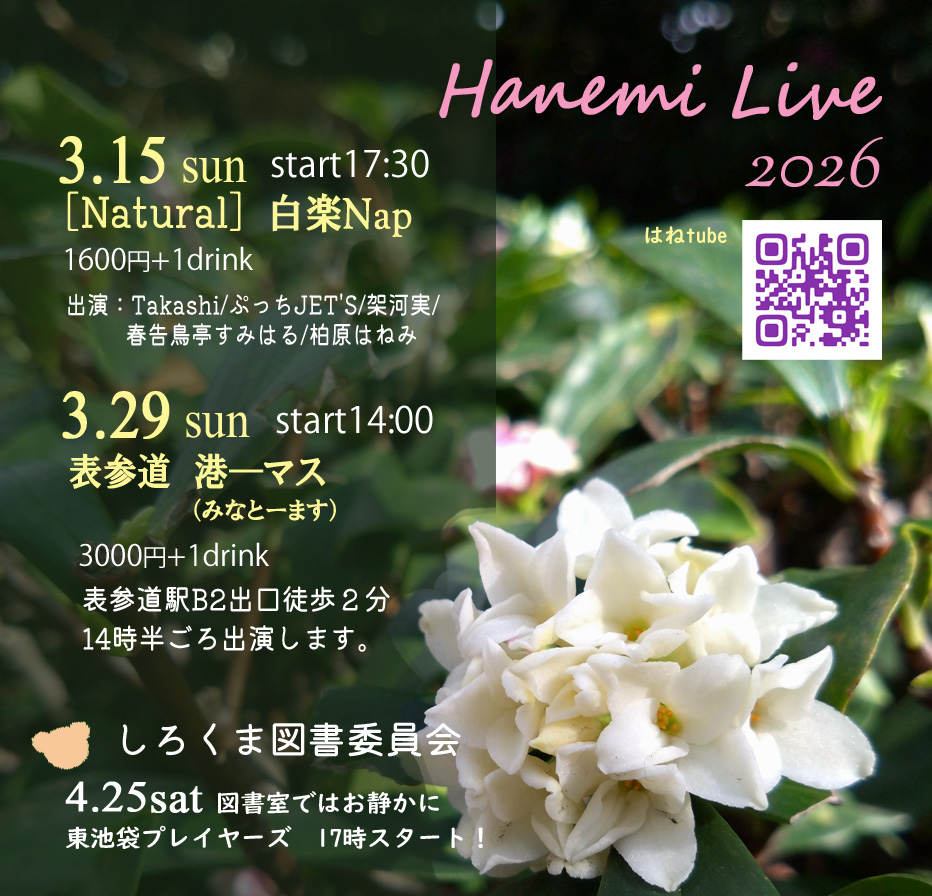 hanemi88's tweet photo. まだ少し寒いけど、春の訪れを感じます！　3月も2回、ソロライブするので、ぜひお越しください♪ https://t.co/mYX62pGHyk