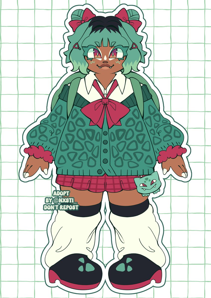 heyyyy i'm selling this Bulbasaur Gyaru design on my VGen for $20 🙇
if anyone is interested, please send a DM