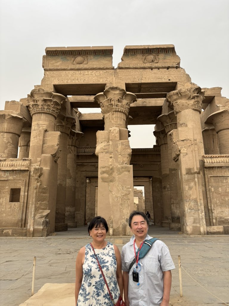 jiaicho's tweet photo. Temple of Kom Ombo.  Built during 180-47 BC (Greek period), people worshipped two Gods - good Horace (sky &amp; protection) and bad Sobek (fertility).  Mummified crocodiles show that people worshipped them 🐊 https://t.co/PMYvMFETnl