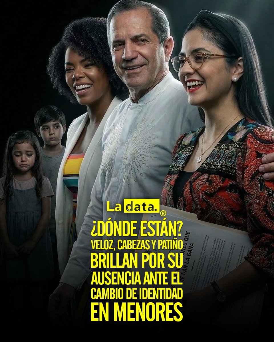 #Tendencia ​¿Dónde están? Veloz, Cabezas y Patiño brillan por su ausencia ante el cambio de identidad en menores.

¿Alguien ha visto a Viviana Veloz y a los demás miembros de la Comisión de la Niñez de la Asamblea como Paola Cabezas y Ricardo Patiño? Mientras se desviven en redes