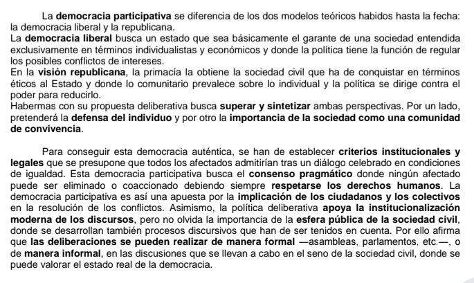 La democracia participativa es uno de los principales aportes de Habermas, pero qué importa en este platanal.