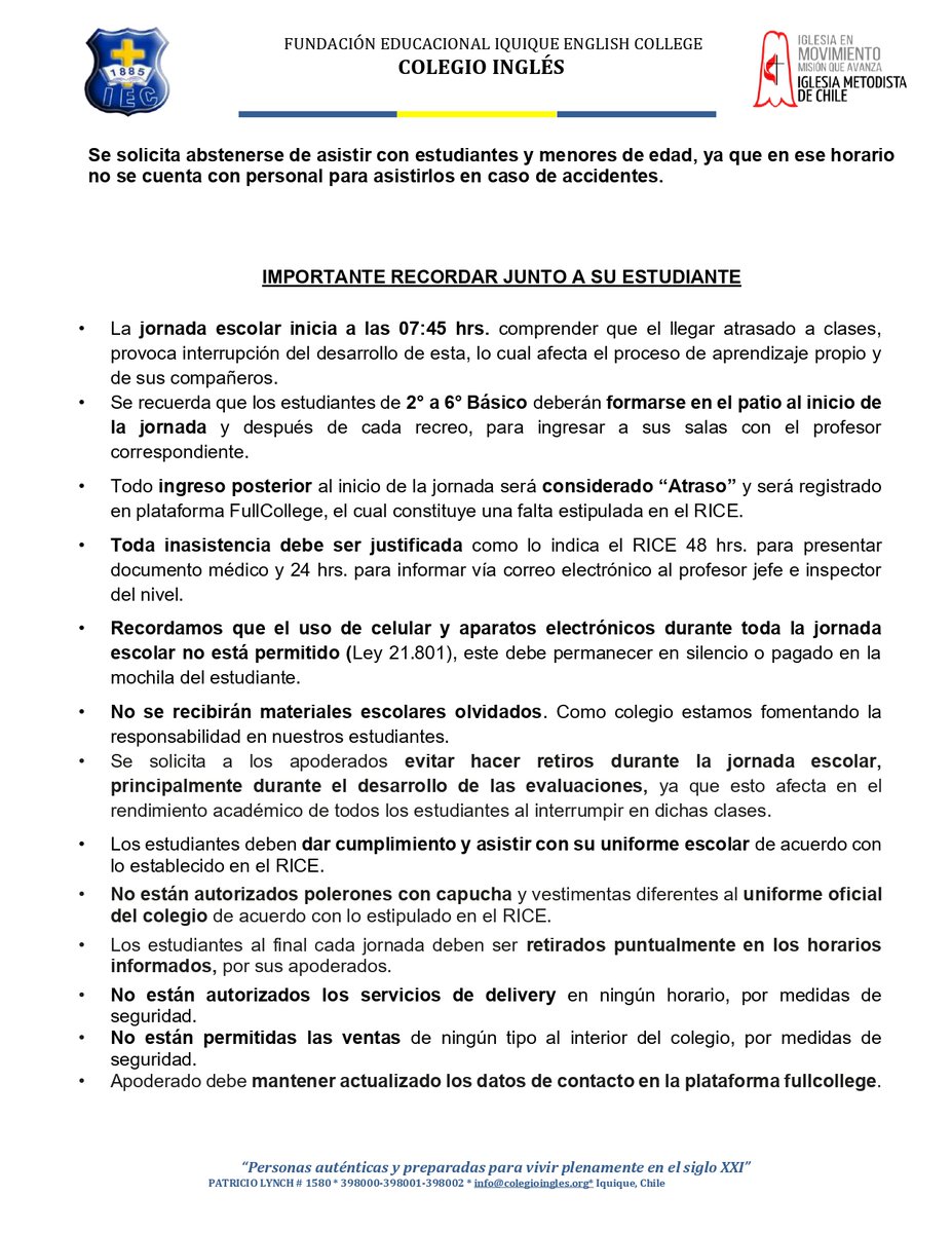 iec1885's tweet photo. Comunica Inspectoría General Semana 16 al 20 de Marzo, incluyendo primer Encuentro de Familias @CgpaIngles https://t.co/HiF9y3gn1B