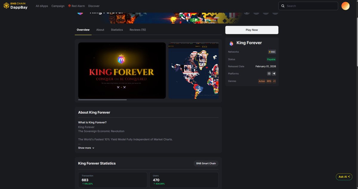👑In what other game does the loser win, the player advertise, and money go into your pocket while doing it? If you don't know the answer

🔗 kingforever.io

👑Think of 195 countries on a real world map. This map is actually the main screen of the mefai platform. We are