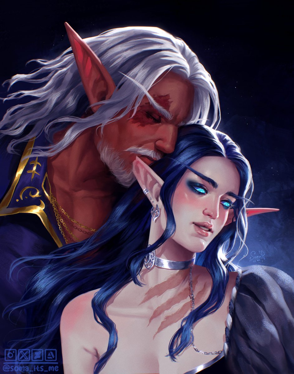 soma_its_me's tweet photo. Raevyn &amp; Royce 🌙

Portrait for @dayreavers https://t.co/UYs1w8u6Eq