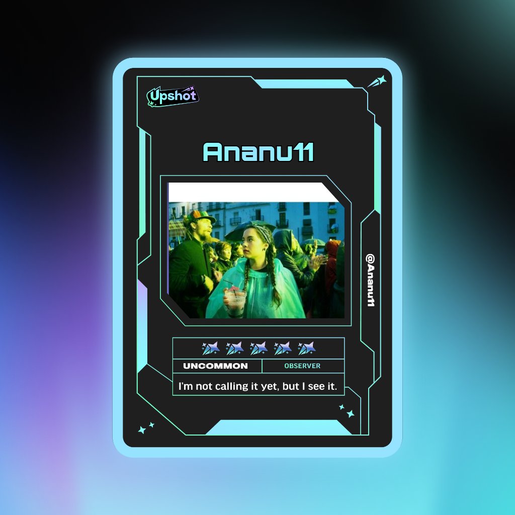 Ananu11's tweet photo. Just ripped my Predictor Card!

Ready to claim instant cash prizes, free packs and more.

Welcome to Prediction Play on @upshot_cards

Your turn
https://t.co/gba6HKrJMH https://t.co/fGlGTxXcKK
