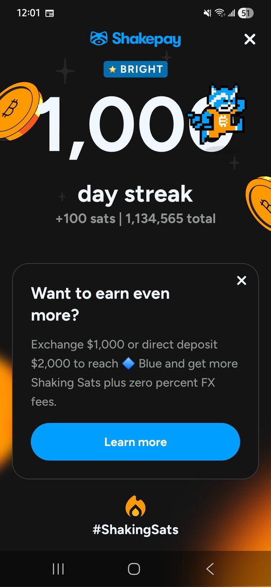haleykatelyn's tweet photo. @shakepay I finally did it! Proud to be a part of the comma club! 💪🏼✨ https://t.co/YwlfXty5t3