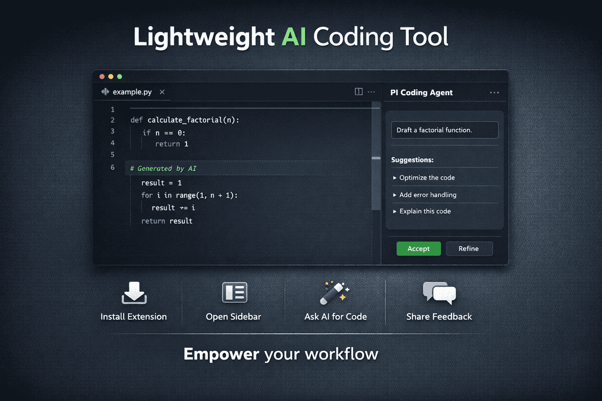 📢 📰 🚀 Tiny VS Code extension unlocks AI coding without bloat. Minimal ...