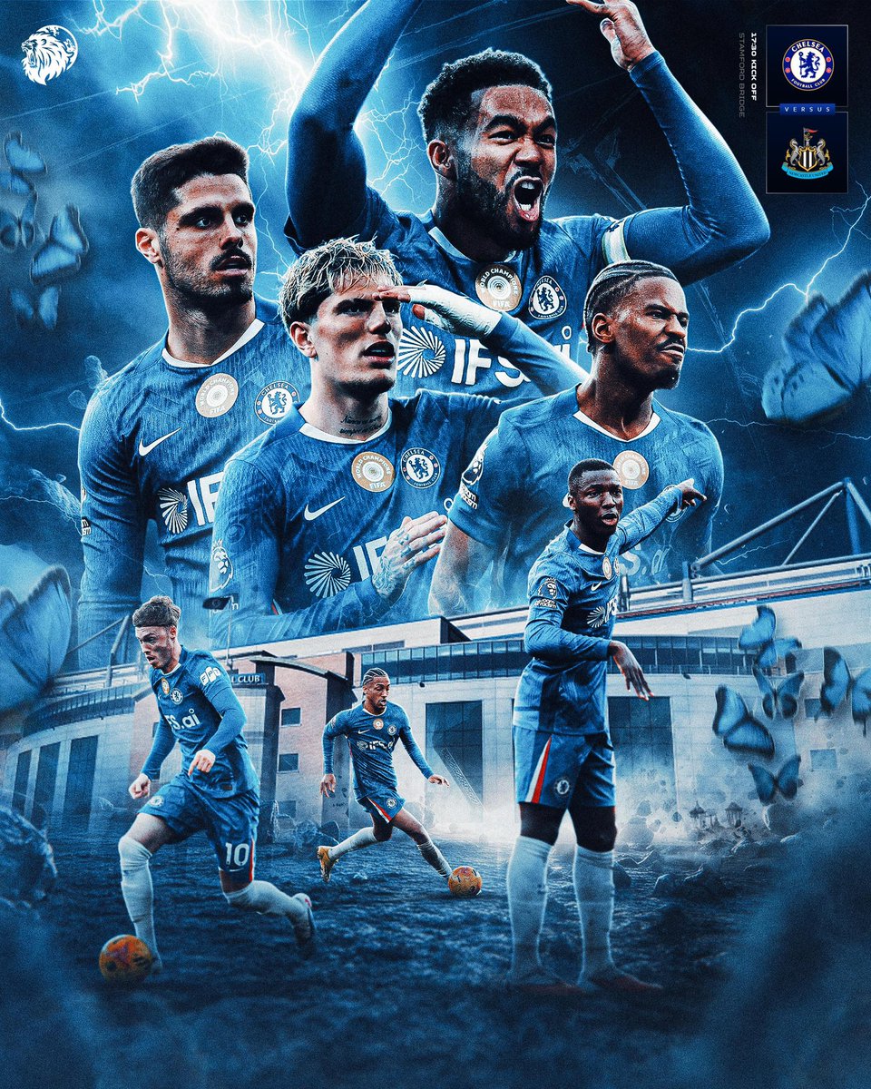 Matchday work created for <a href="/cfceverywhere/">Chelsea Everywhere</a> ahead of the game between Chelsea and Newcastle in the Premier League today! 👀💙

#CFC #smsports
