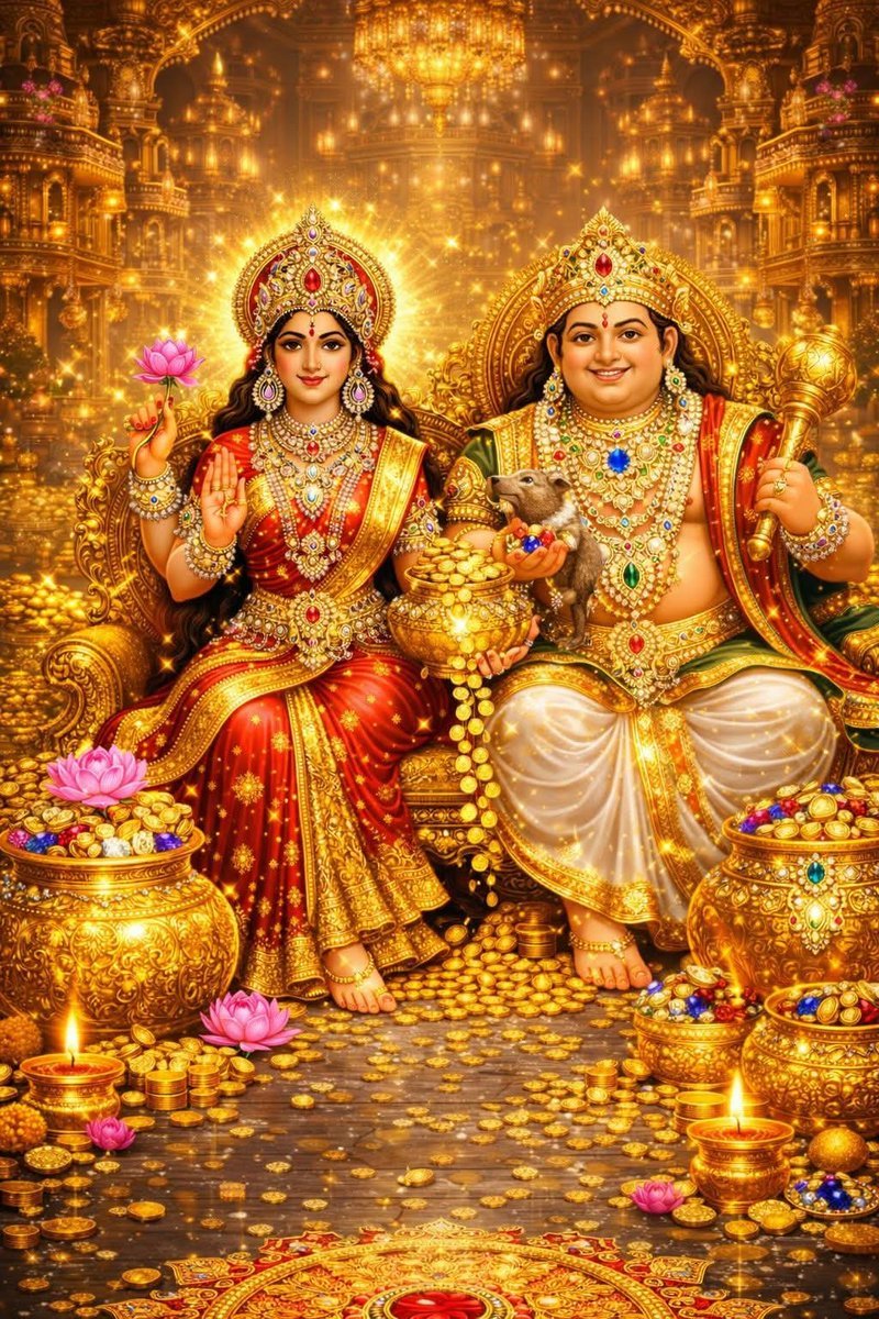 आज खुला है धन का भंडार, माँ लक्ष्मी और कुबेर की बरसे कृपा अपार। ✨✨💰💰