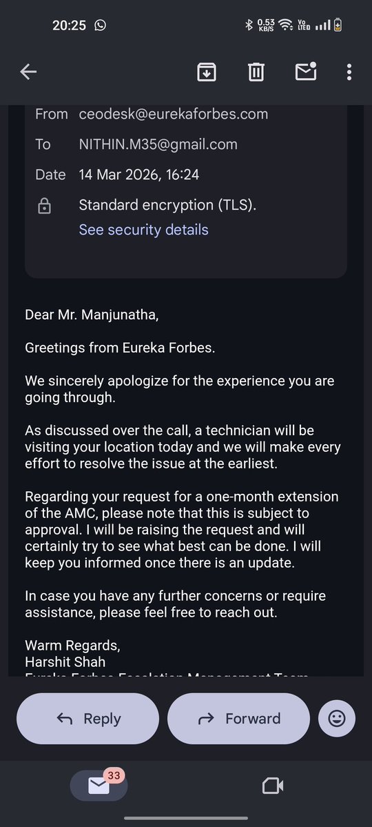 NithinM35's tweet image. Seems like even the ceo desk is not able to keep its promises. Spineless company. #amcscam #eurekaforbes  seems like ceo desk means ceo is sleeping on desk without taking care of the company or control over it's operations. #Israël #IranWar‌ @EurekaForbes