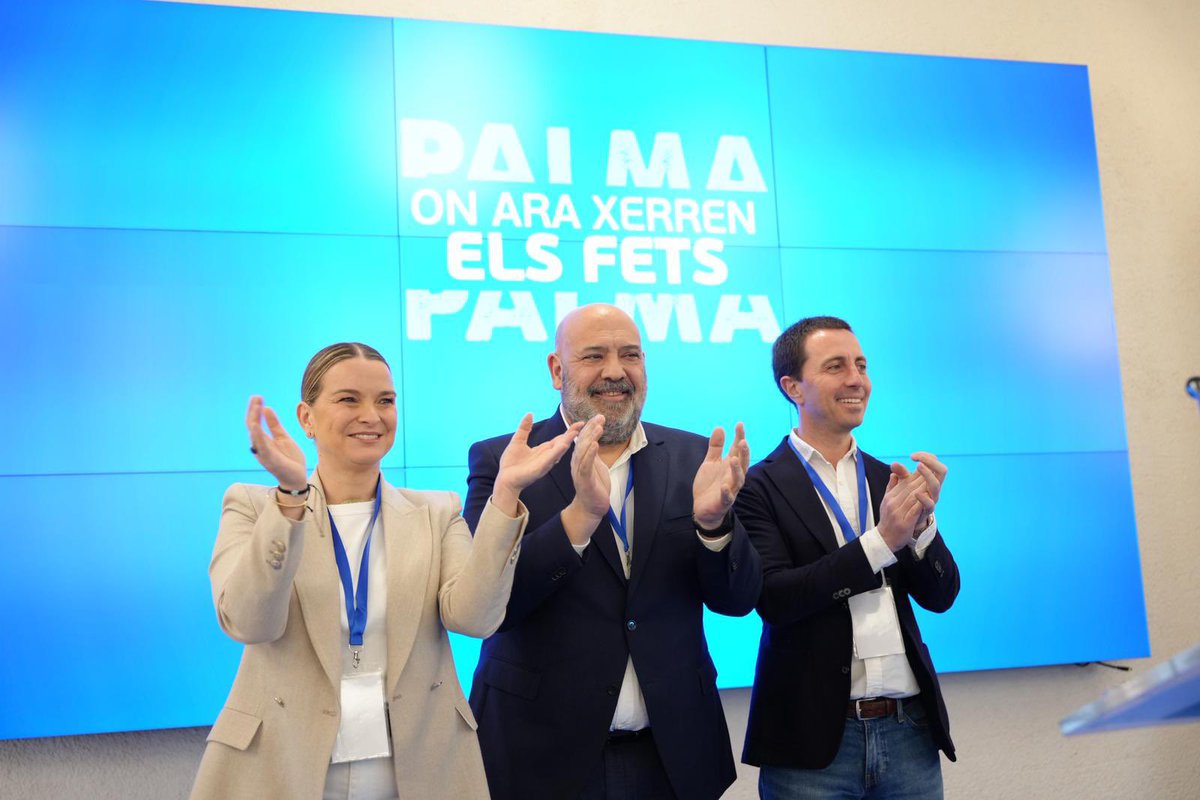 MNuriaRiera's tweet image. Enhorabuena @JaimeMartinez reelegido presidente de la junta territorial @popularespalma y a todo su equipo.💙
El mejor proyecto para #Palma @PPdeMallorca
