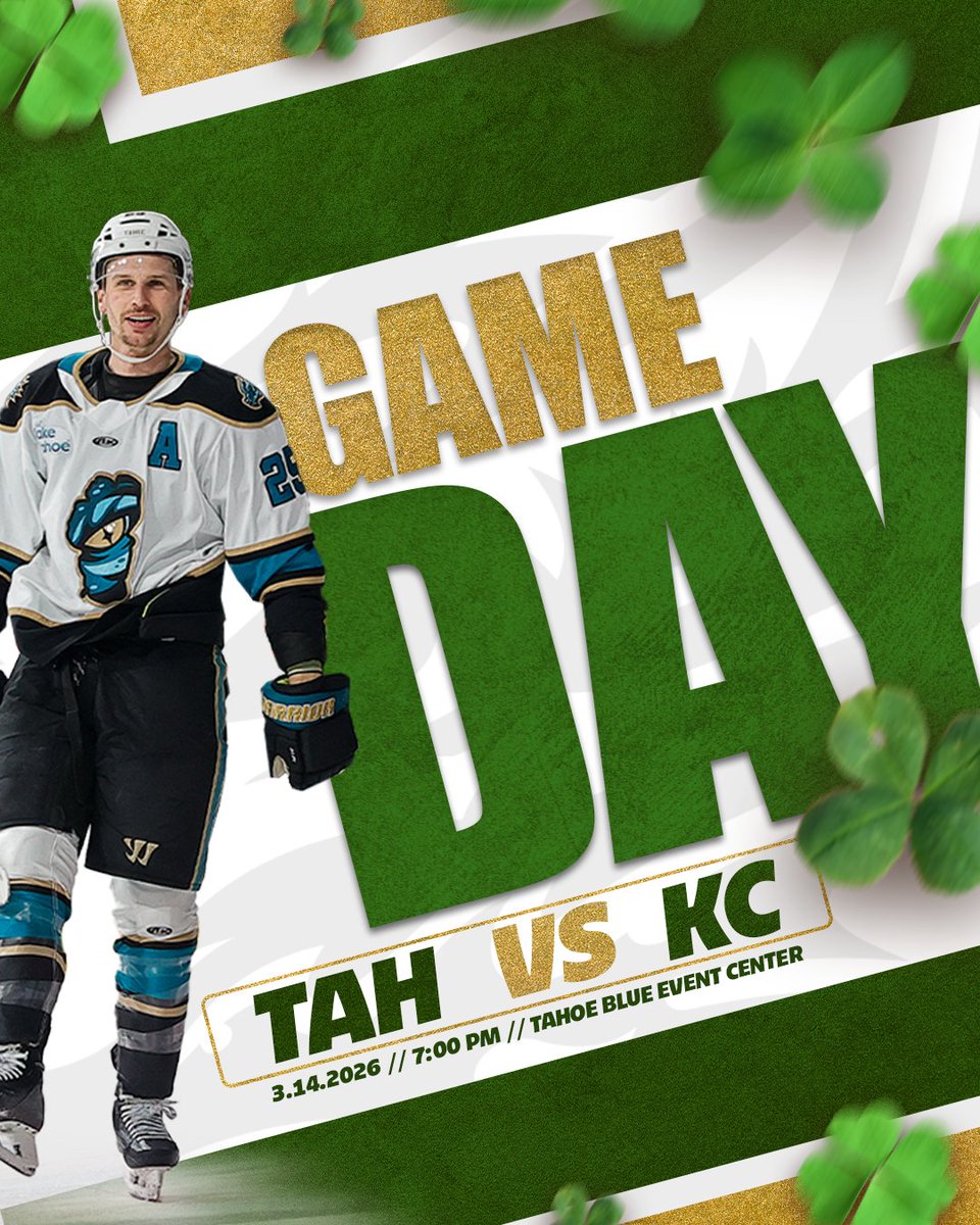 Rainbow ends here 🍀🌈

📍 Tahoe Blue Event Center
🆚 Kansas City Mavericks
📺 bit.ly/4eYNWcE
👂 bit.ly/4e087FT