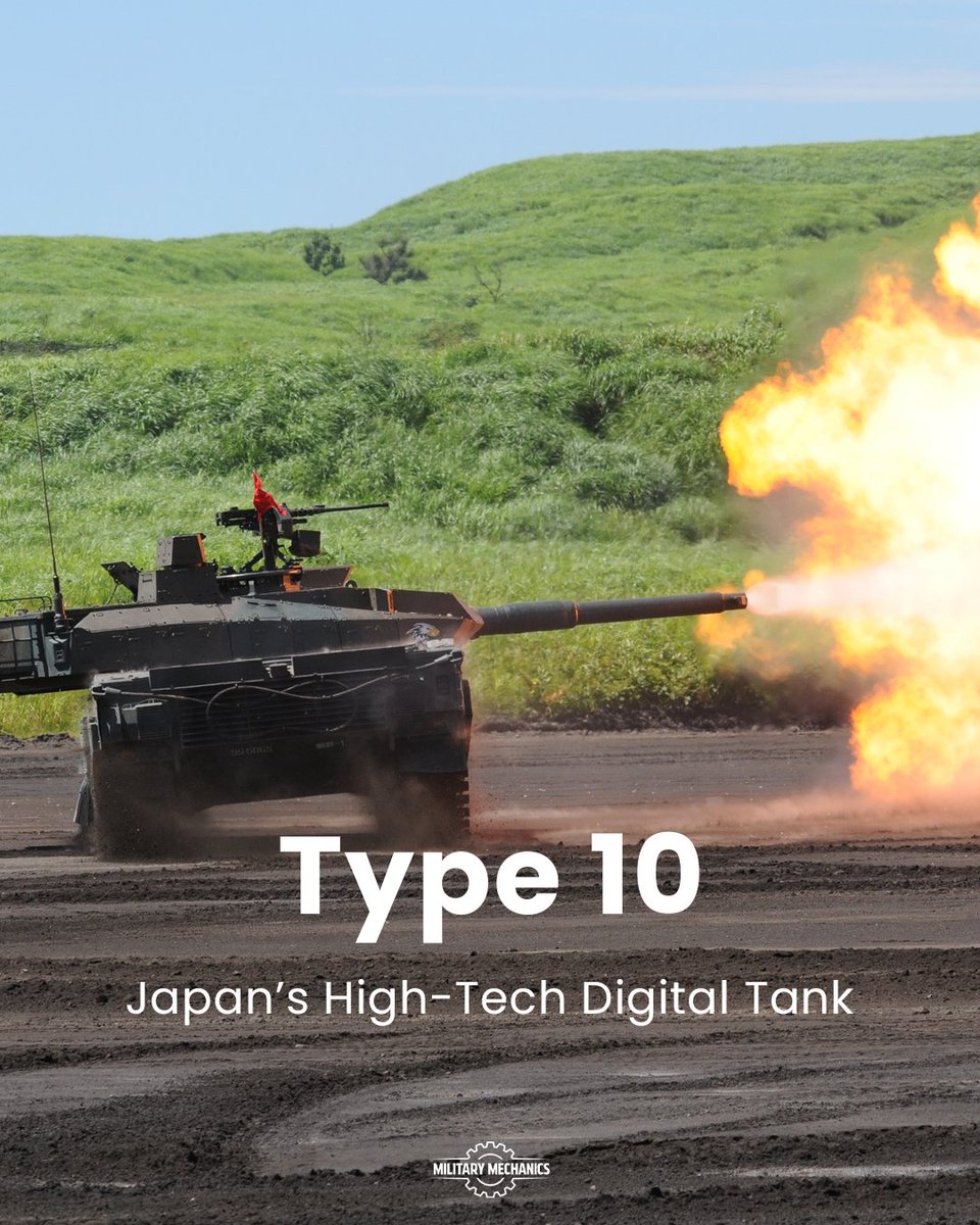 MilitaryMechs's tweet image. Japan’s Type 10 tank combines modular armor, advanced networking, and hydropneumatic suspension for high mobility, adjustable stance, and precision targeting.

#MainBattleTank #Type10 #MilitaryMechanics