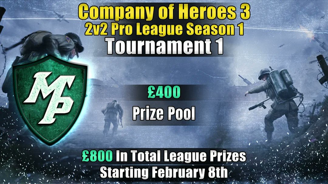 CompanyOfHeroes's tweet photo. 📣 LIVE NOW! 🔥The Meta Plays Company of Heroes 3 Pro League Season 1 enters its final stages with a casting marathon this weekend. Tune into the action now on Twitch ▶️ https://t.co/Aw9yJQ9EOz or YouTube ▶️ https://t.co/DtVj0SRqr6 https://t.co/XHyR2QXsnL