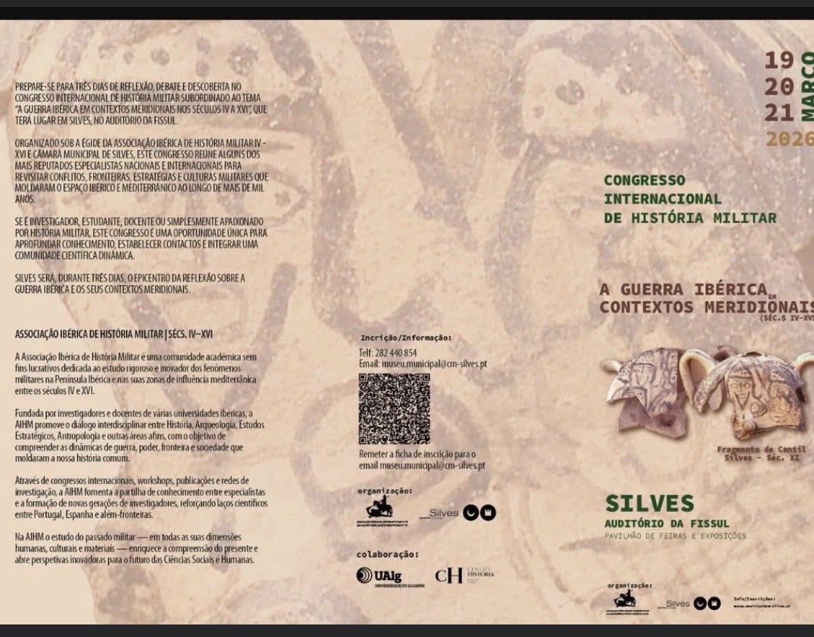 DEIGLORIA7's tweet photo. Próximo congreso sobre la #medievalwar la #AIHM organiza en Salves (Portugal) un evento sobre los contextos ibéricos meridionales. El programa es muy completo, en el mismo participan los mejores historiadores de la Peninsula ibérica https://t.co/BhE2szJEeX