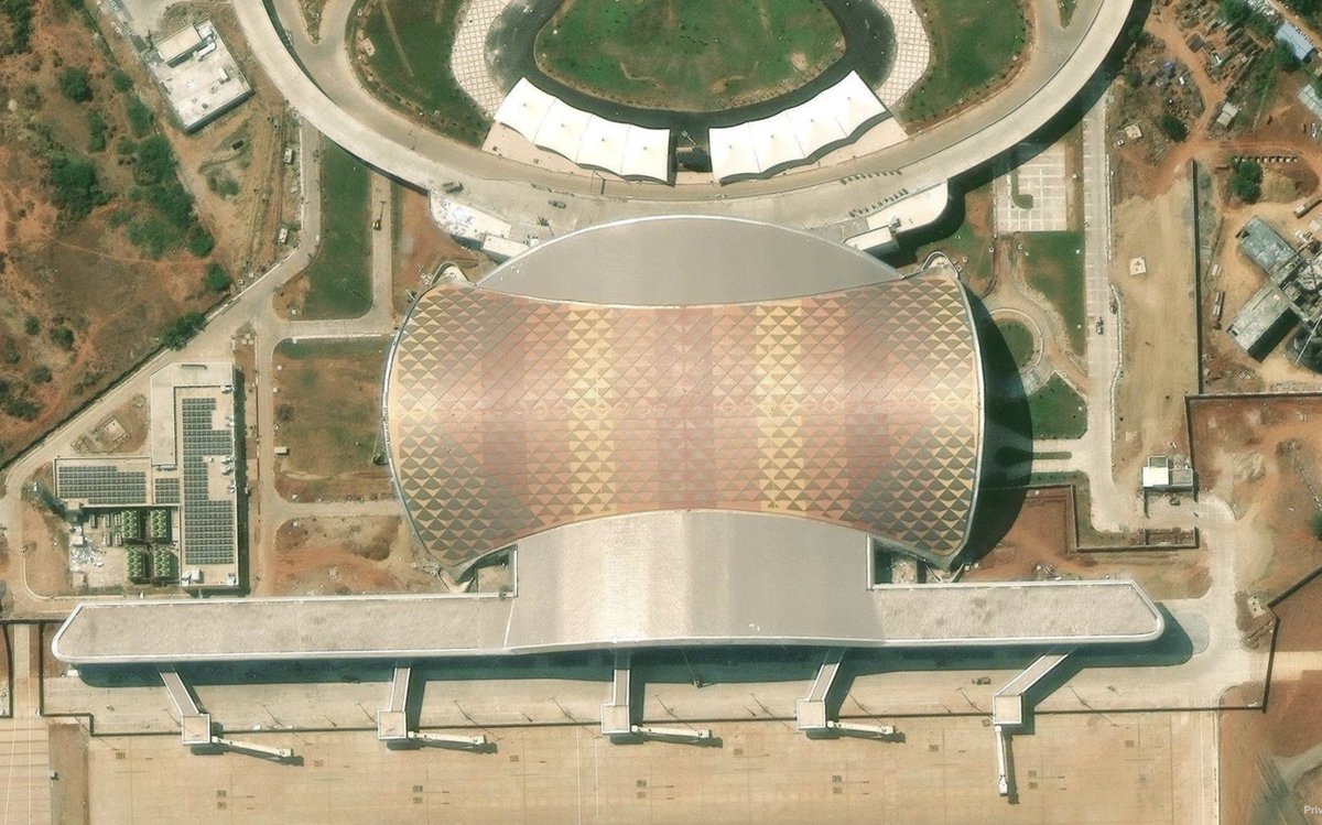 Satellite View of #Trichy International Airport. In my opinion, It is ...