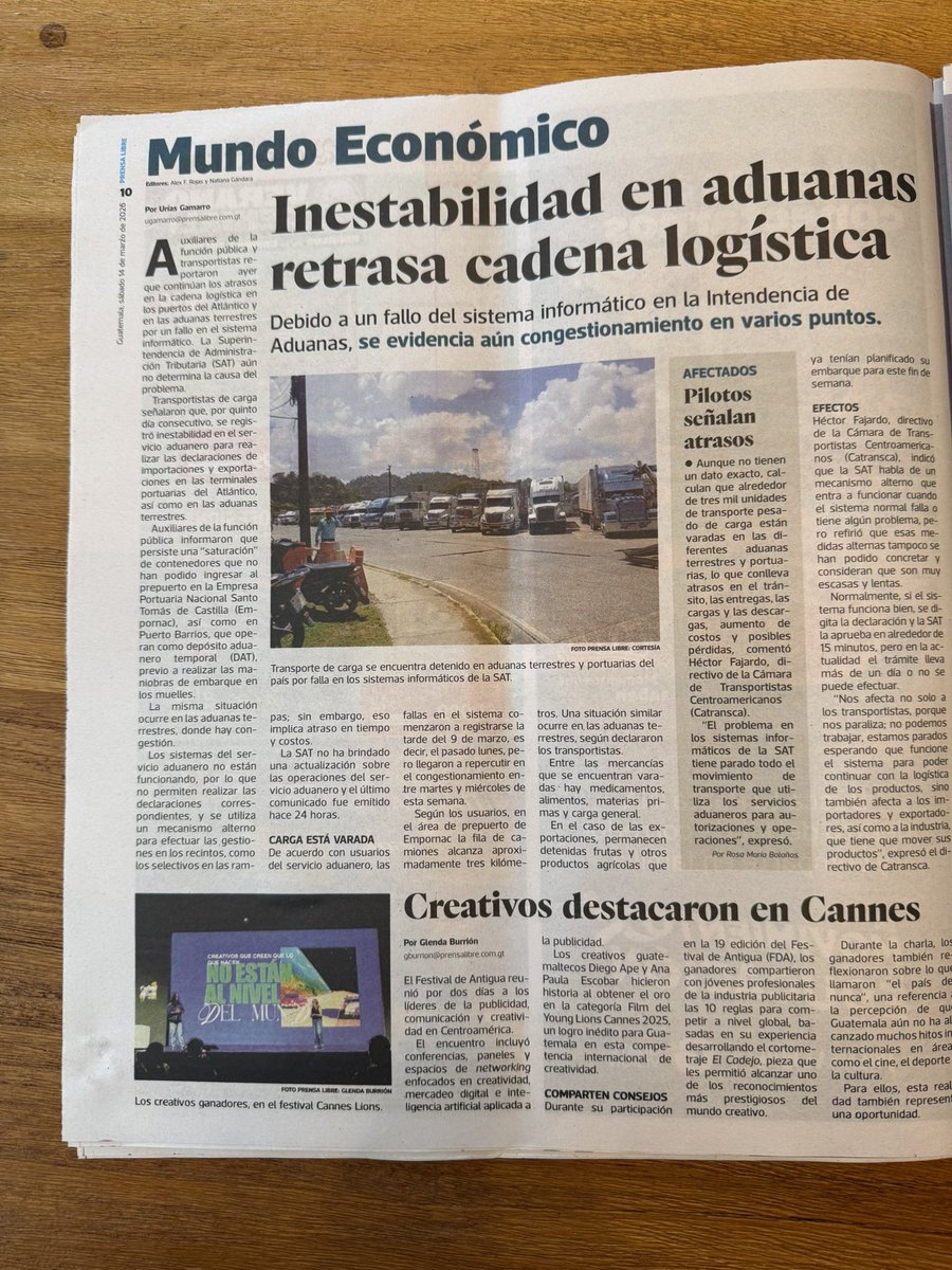 En el tercer año de gobierno de Semilla, dos noticias demuestran la incompetencia del Organismo Ejecutivo y la complicidad del Legislativo.

Los diputados modificaron la ley de COCODES, de anual a multianual, para no perder su comisión.

Aduanas sigue encareciendo la importación