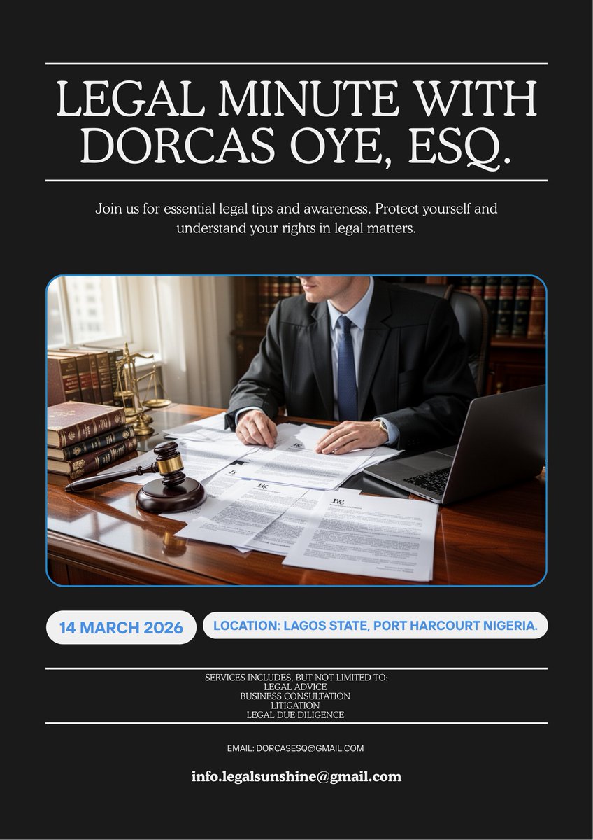 chiefjusticed's tweet photo. Never sign a document that has blank spaces or incomplete sections.
A blank document can later be filled with terms you never agreed to, which may expose you to serious legal consequences.
Always ensure every part of a document is properly completed and understood before signing https://t.co/nHnVOIMJwN