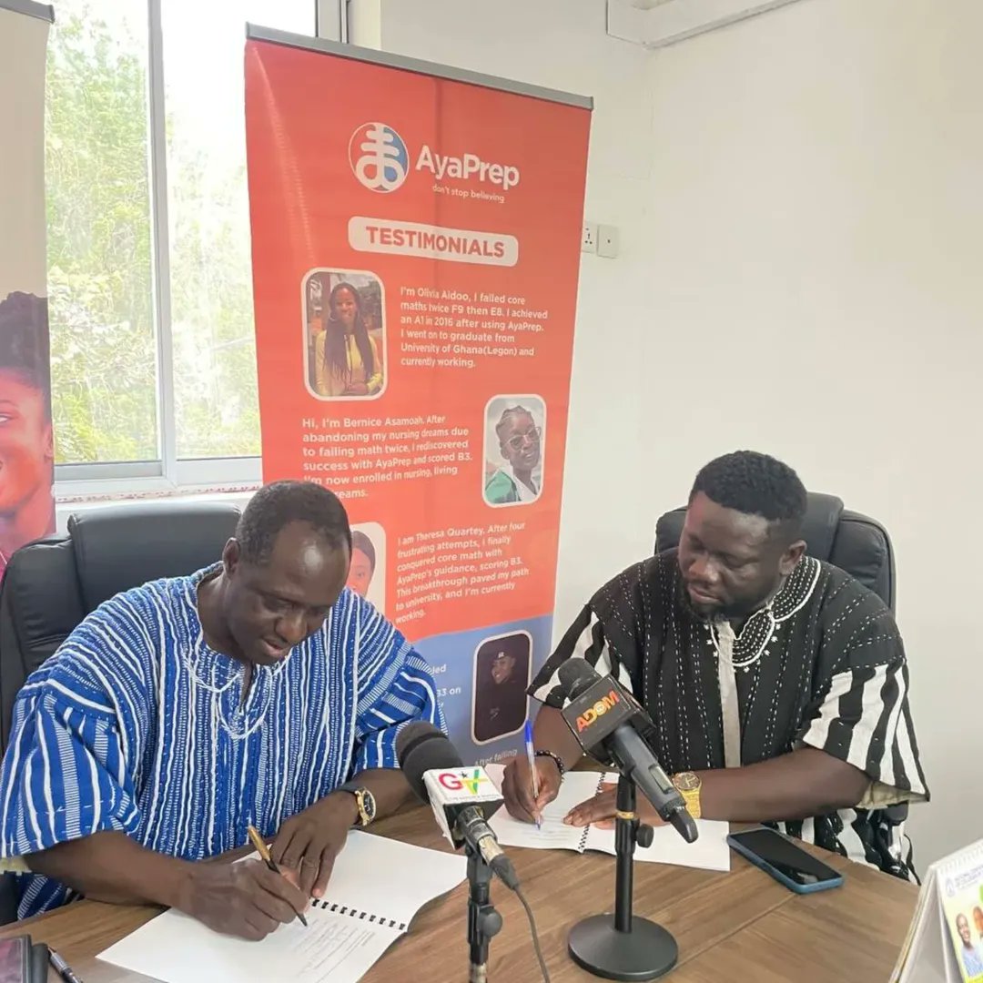 AyaPrep's tweet photo. ✍️🏽 On 10th March, 2026, we signed an MOU with Acrcra college of Education, which was mutually aimed at strengthening teacher education and promoting effective learning with Ghanaian languages in our various levels of education in Ghana.
#Ayaprep #accracollegeofeducation #edtech https://t.co/mFXoWjbLHY