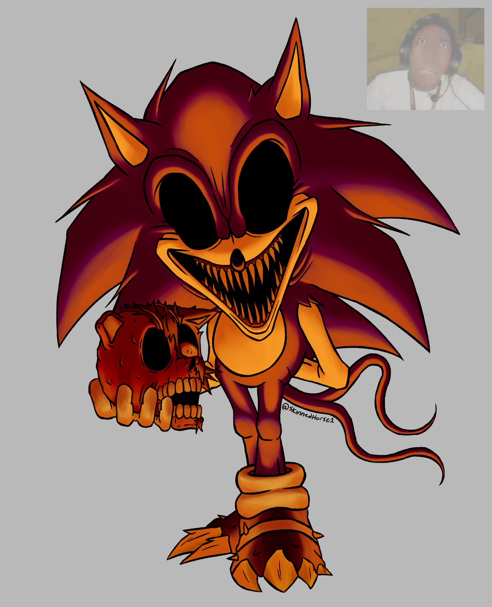 Okay idk what happened to the image of the last post but uh... yeah, here he is again. (also tried messing around with a bit of lighting with OMT here)

#sonicexe #execommunity #MyDelightfulMasterpiece