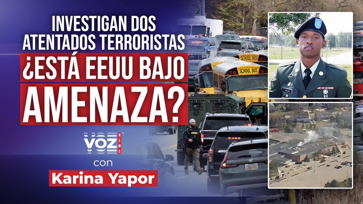 VozMediaUSA's tweet photo. VOZ NEWS | Investigan dos atentados terroristas ¿Está EEUU bajo amenaza de Irán?

👉 https://t.co/4mPipPdhXB
 
Sintoniza VOZ News con @yaporkarina en nuestro canal de YouTube, de lunes a viernes a partir de las 6 PM CT / 7 PM EST

¡Suscríbete y comparte! https://t.co/4s0RwROGWP