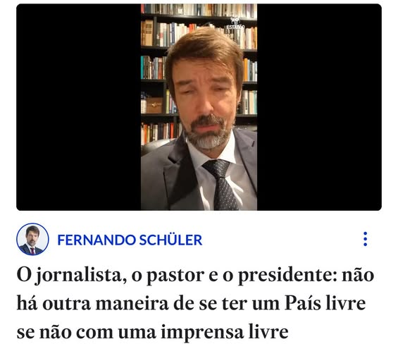 mauad_joao's tweet photo. Não me canso de dizer: quando o tribunal da história se debruçar sobre este lamentável período de nossas vidas, poucos serão os jornalistas e analistas da mídia mainstream que passarão ilesos pelo escrutínio do tempo. Fernando Schüler certamente será um deles.

Seu artigo de hoje é sobre a mais recente arbitrariedade de Moraes et caterva contra as nossas liberdades de expressão e de imprensa.

O Jornalista, o Pastor e o Presidente
Por Fernando Schüler

“Recebi a denúncia, apurei, confirmei a veracidade e publiquei”, diz Luís Pablo Conceição, o jornalista do Maranhão que teve a Polícia Federal na sua casa, por ordem de nossa Suprema Corte, por uma matéria sobre o uso de um carro oficial, por parte de um ministro. O carro é uma Toyota SW4, e a história é conhecida. Havia imagens do ministro e familiares na praia, usando o veículo, e o Luís Pablo foi lá investigar. Fosse o Brasil uma democracia fundada em direitos, do tipo que desenhamos na Constituição, quem sabe o caso rendesse uma nota explicativa, por parte do Supremo. E talvez mais rigor no uso de carros oficiais. E assunto encerrado. Mas não é o caso. Por estes dias, a Polícia Federal apareceu na casa do Pablo, às 6h da manhã, levou seu celular e seu computador. Seu sigilo de fonte virou poeira, se é que uma coisa dessas faça muito sentido no Brasil de hoje.

Não importa muito se Luís Pablo é um bom ou mau jornalista, ou um mero “blogueiro”, como diz um pedaço da imprensa. O fato é que atuou como jornalista, neste caso. Pela lógica de nossa Suprema Corte, ele não poderia ter investigado o uso de um carro oficial, por parte de um ministro. Simples assim. Quem sabe Pablo pudesse publicar uma matéria sem investigar, mas neste caso seria mau jornalismo. Vamos imaginar: ele vê, por acaso, o carro passando na frente de sua casa, na praia, e publica uma foto. Seria um crime também? O ponto é que tudo isso é tremendamente bizarro. Se um jornalista identifica o uso indevido de um bem público, por parte de uma autoridade, ou qualquer outra irregularidade, diria que é sua função investigar. Ou então para que serve o jornalismo em uma democracia?

Sejamos claros: não há outra maneira de se ter um país livre se não com uma imprensa livre. Podendo errar, muitas vezes, pois isso faz parte do jogo. Vamos imaginar uma sociedade com a seguinte regra: você é livre para dizer o que quiser, mas não pode errar. Com um detalhe: é o Estado que define o que é o erro e o que é o acerto. Pensem este princípio sendo aplicado às matérias recentes sobre os diálogos entre o ministro e Vorcaro, no dia de sua prisão. Seu conteúdo é muito mais grave do que a investigação do Pablo sobre o uso daquela SW4, no Maranhão.

O ministro diz que é tudo falso. Vai mandar a Polícia Federal para lá também? A pergunta sombria aqui: se os jornalistas que revelaram aqueles diálogos fossem apenas “blogueiros” sem pedigree, quem sabe no Maranhão, teriam escapado de receber a Polícia Federal na sua casa? O que nosso Supremo está fazendo é mandar um recado: não investiguem. Se vocês acharem que há algum delito, por parte de uma autoridade, desistam. Fiquem calados. Caso contrário, isso pode ter uma enorme dor de cabeça.

Se isso tudo for um ponto fora da curva em nossa democracia seria lamentável, mas compreensível. Como escutei de um antigo ministro do Supremo, “as instituições são como grandes avenidas. São fundamentais, mas produzem lá seus acidentes”.

O ponto é que nada disso é um acidente. É a crônica sombria do Estado brasileiro. Foi este o mesmíssimo caso da “investigação” sobre o Kleber Cabral, presidente da Unafisco. Ainda por estes dias, lia a carta de um grupo de auditores da Receita Federal sobre o caso, dizendo que “o trabalho do auditor fiscal inclui a fiscalização de qualquer cidadão, inclusive autoridades públicas”.

É curioso que uma coisa dessas precise ser dita, no Brasil de hoje. Kleber Cabral não fez nenhuma matéria jornalística. Deu apenas uma opinião útil ao País. Disse que havia mais medo de investigar certas autoridades do que tratar do crime organizado. Ao invés de servir de alerta, ao País, é ele quem termina na Polícia Federal. E desse modo, sejamos claros, confirmou seu ponto.

E por fim temos o pastor Malafaia, prestes a ser convertido em réu pelo STF, por dar um discurso chamando generais de “covardes”. Inútil dizer que não há foro de função para pastores no País e que se alguém se sentisse ofendido deveria mover um processo na primeira instância, contra o pastor. Mas o ponto não é este. O Comando do Exército, com razão, considera que chamar um general de “covarde” é uma ofensa grave.

Fôssemos uma grande democracia, nossos generais fariam uma nota pública contestando aquele discurso e dizendo que respeitam a lei. E que podem discordar duramente de Malafaia, mas respeitam seu direito de emitir a sua opinião. Isto, na minha modéstia visão, seria de fato um ato de coragem. Acionar o inquérito das fake news expressa o caminho precisamente oposto: a chancela a um instrumento de exceção contra cidadãos comuns que jamais poderia existir, em nossa democracia.

A verdade é que não andamos bem. Talvez sem notar, vamos passando do abuso para o uso mesquinho do poder. Ao lado do problema ético, que envolve nossa Suprema Corte, temos uma ferida aberta sobre direitos individuais no País. Por agora lidamos com a agressão aos direitos de um pastor, um jornalista e o presidente de uma entidade de classe. Mas a verdade é que isto tudo diz respeito a cada um de nós. Viver em uma sociedade livre significa que você pode dizer o que pensa, criticar e fazer jornalismo investigativo, se desejar. E à noite dormir tranquilo, porque sabe que há leis que protegem os seus direitos. E que há pessoas com a virtude e a coragem de fazer com que as leis sejam respeitadas. Se isso tudo desmorona, deveríamos nos preocupar. E, quando se percebe que vamos perdendo, dia a dia, a capacidade de indignação, deveríamos nos preocupar mais ainda.”
