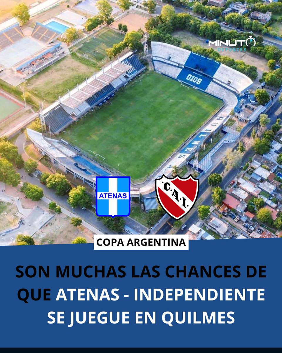 LA OTRA OPCIÓN SERÍA LA CANCHA DE LANÚS 📍

Enterate más 👉 instagram.com/minutodeportes…