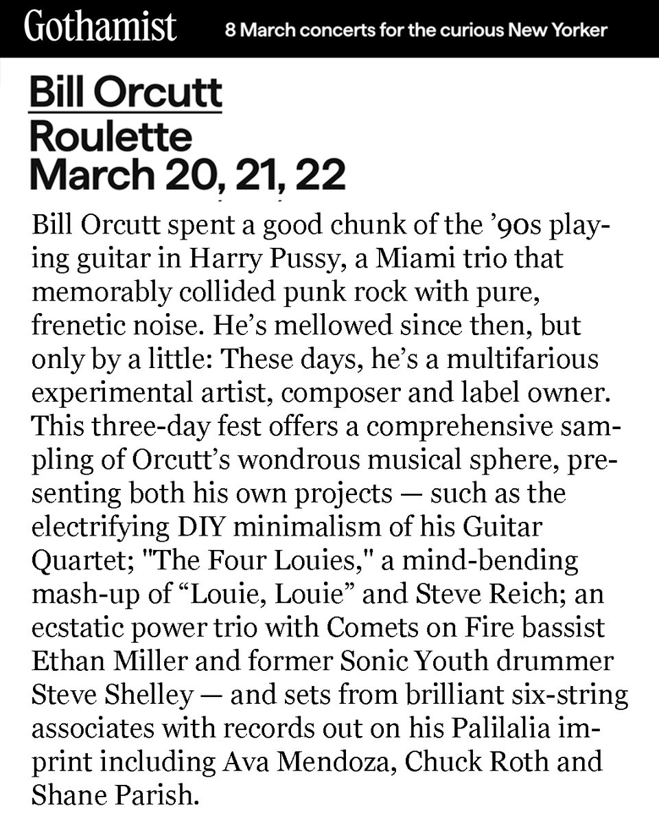 Bill Orcutt tweet media