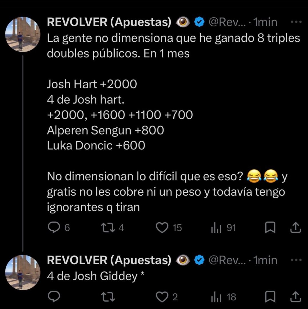 reypicks1up's tweet photo. 🚨 VAN A QUERER TODOS LOS PICKS DEL REVOLVER 🔥💰

Ayer COBRAMOS un +1000 que les dejé por aquí 😮‍🔥📈

¿LE DAMOS CON LOS DE HOY? 👀

❤️ +100 ME GUSTA y RT 🔁
y SE LOS DEJO DE REGALO 🎁

DISPONIBLE: 👇
https://t.co/yh6834NIsv https://t.co/1sEUcUXg3h