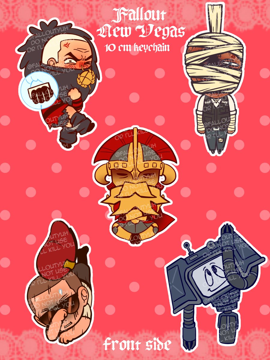 falloutyuh's tweet photo. [SHARES APPRECIATED 💜]
they're out now!! come get em!! also available as stickers and phone charms! L|NK BELOW 🔽 (1/2)
#fnv https://t.co/XYHGsXBXkL
